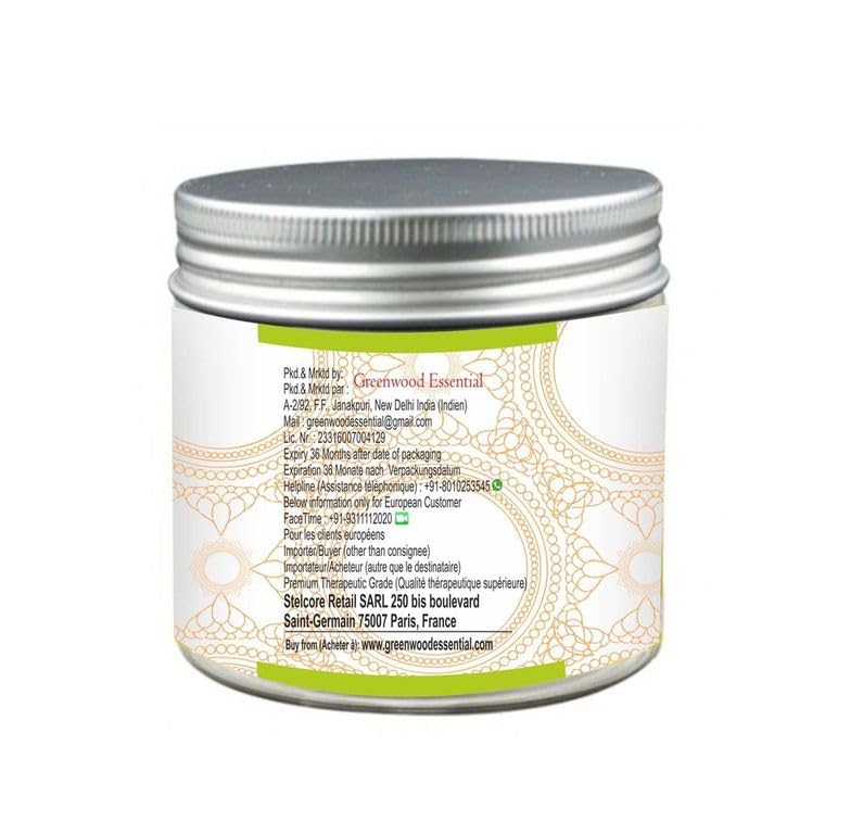 Polvo 200gm Amla orgánico Greenwood Essential vista lateral