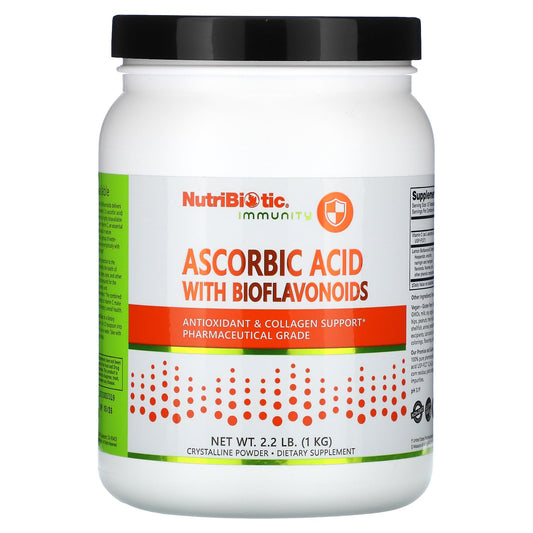 Polvo ácido ascórbico con bioflavonoides NutriBiotic