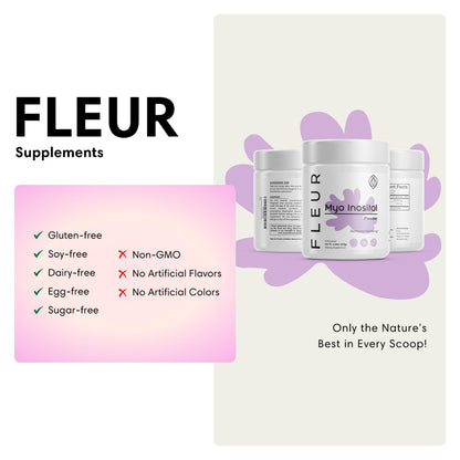 Polvo para alivio de síntomas PCOS y equilibrio hormonal mujeres