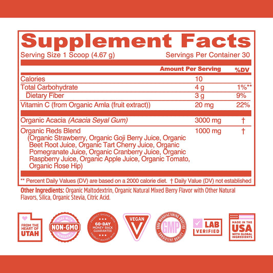 Polvo antioxidante orgánico Zhou Nutrition con vitamin C y superalimentos