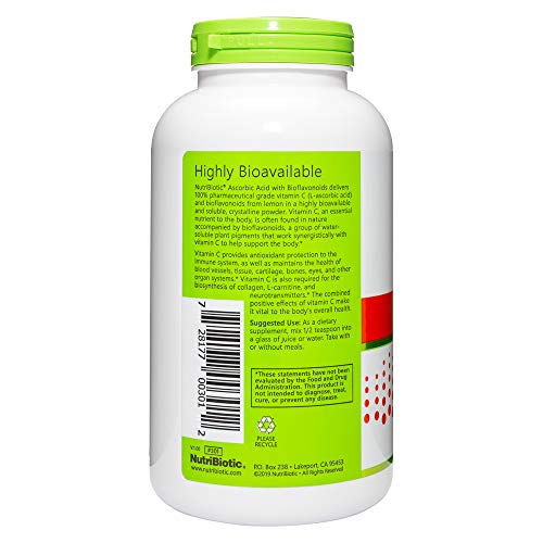 Polvo antioxidante vitamina c con bioflavonoides NutriBiotic