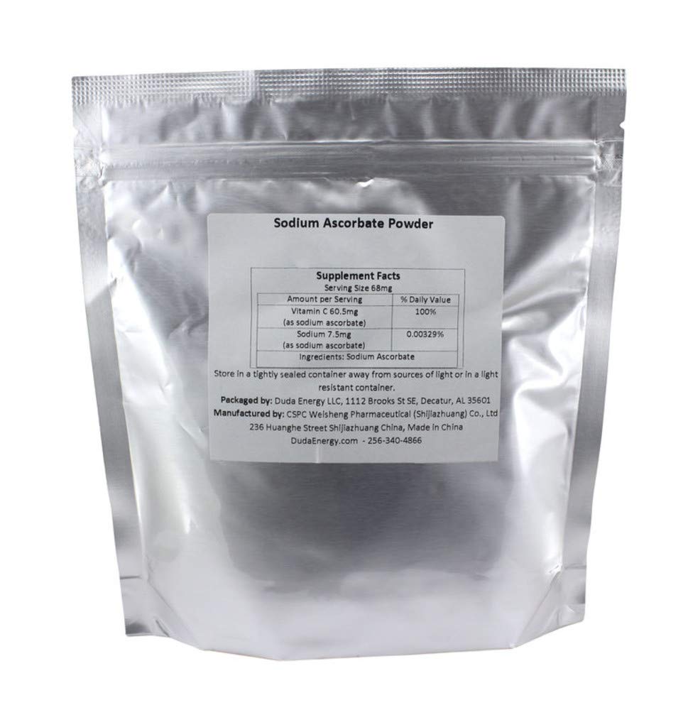 Polvo de ascorbato de sodio 2lb vitamina C bioactiva no OGM