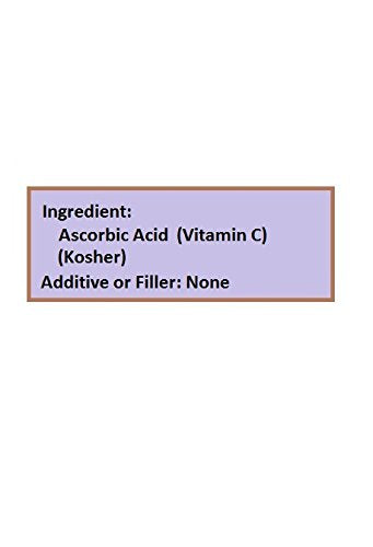 Polvo blanco ácido ascórbico NuSci suplemento vitamina C antioxidante
