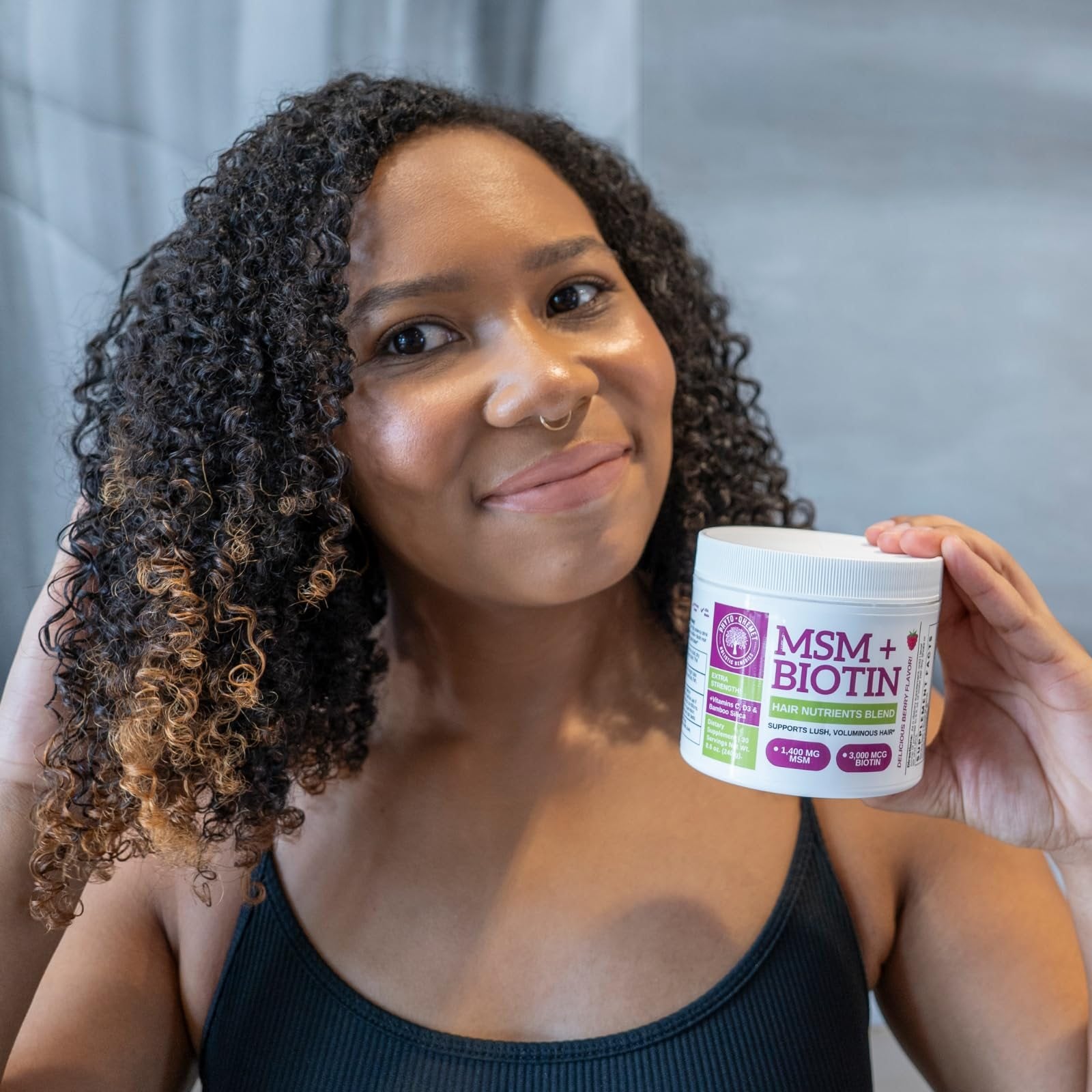 Polvo para cabello con vitaminas y minerales Qhemet Biologics