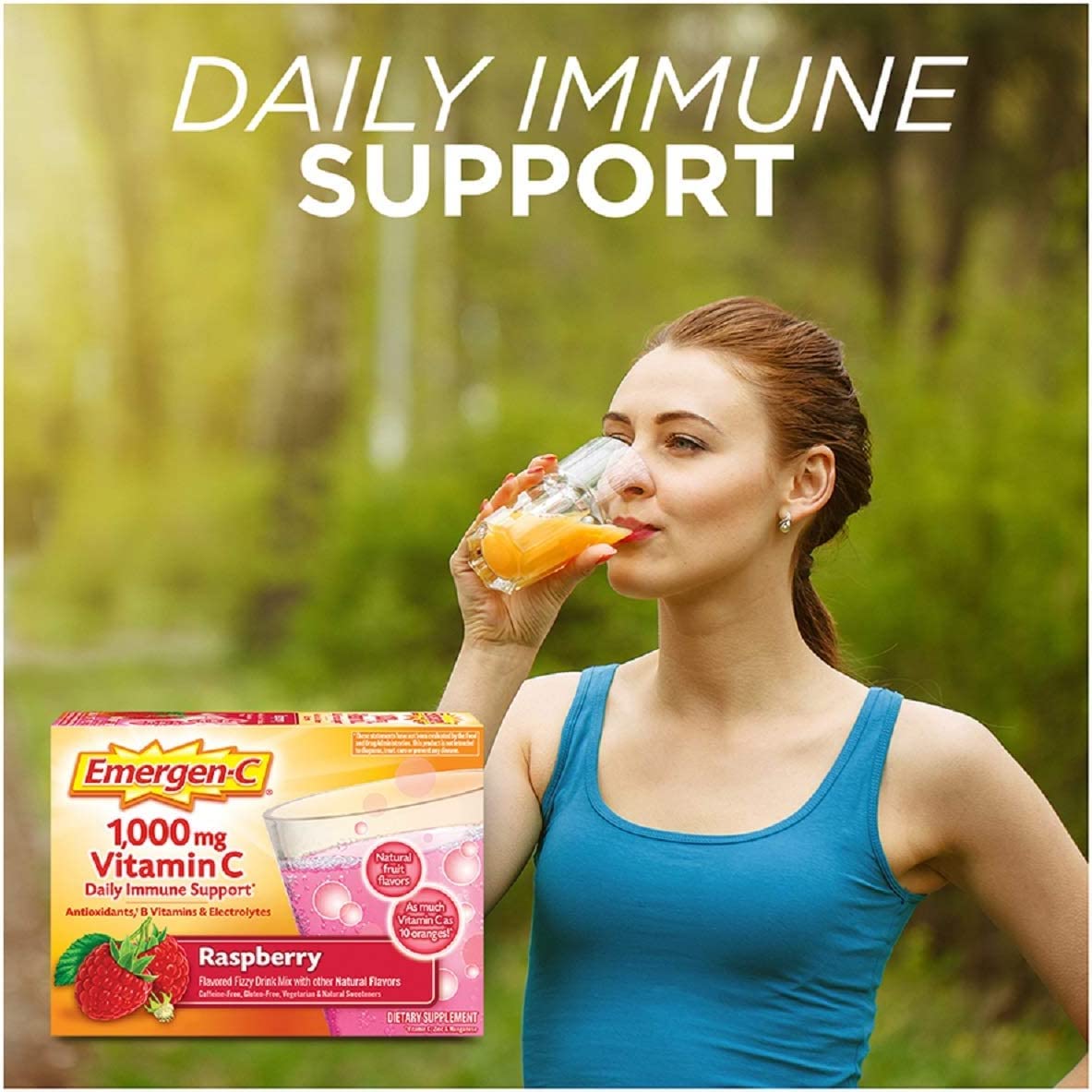 Polvo efervescente para bebida de vitamina C Emergen-C con antioxidantes