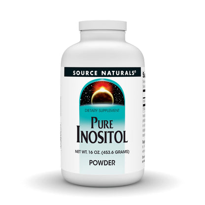 Polvo inositol puro Source Naturals suplemento dietético 16 onzas