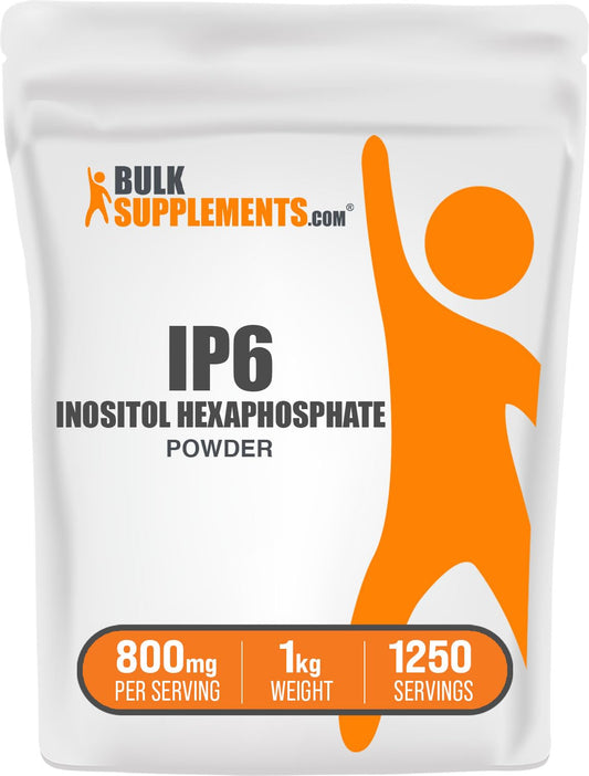 Polvo IP6 BulkSupplements hexafosfato de inositol 1kg apoyo inmunológico