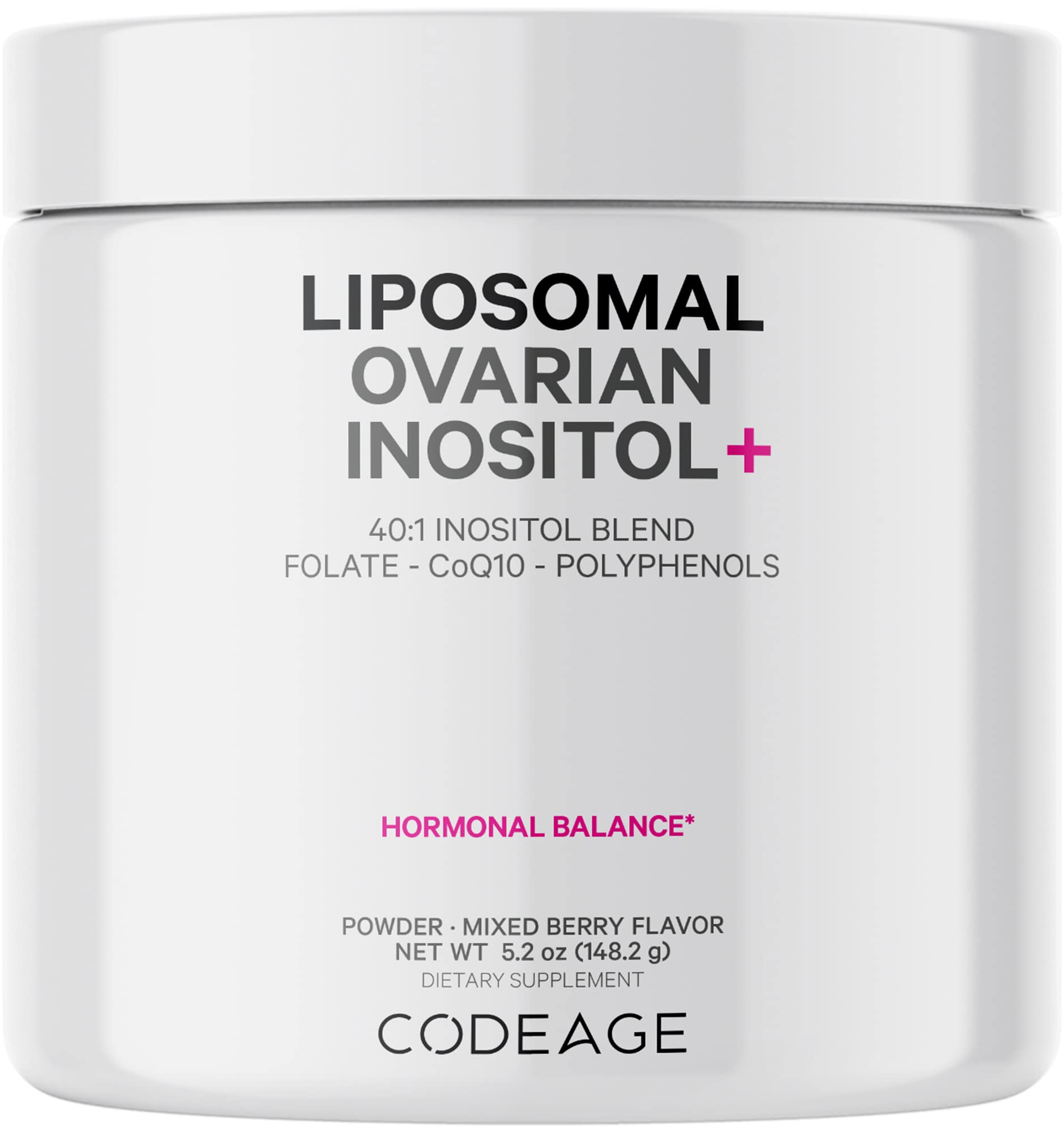 Polvo liposomal inositol ovárico mezcla 40:1 Codeage
