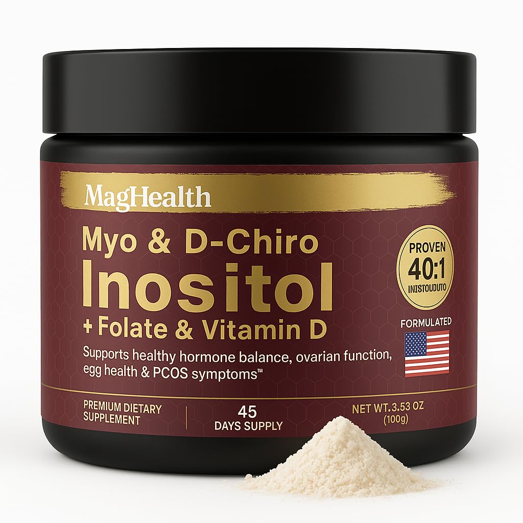 Polvo MagHealth inositol myo y d-chiro 40:1 apoyo hormonal