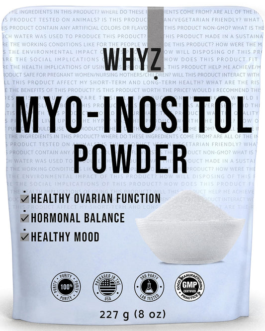 Polvo mio-inositol suplemento natural para equilibrio hormonal