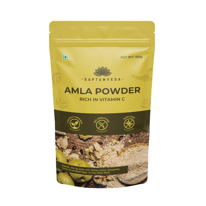 Polvo natural amla SAPTAMVEDA envase