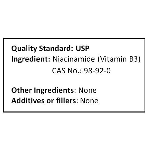 Polvo niacinamida vitamina b3 nuSci almacenamiento seguro