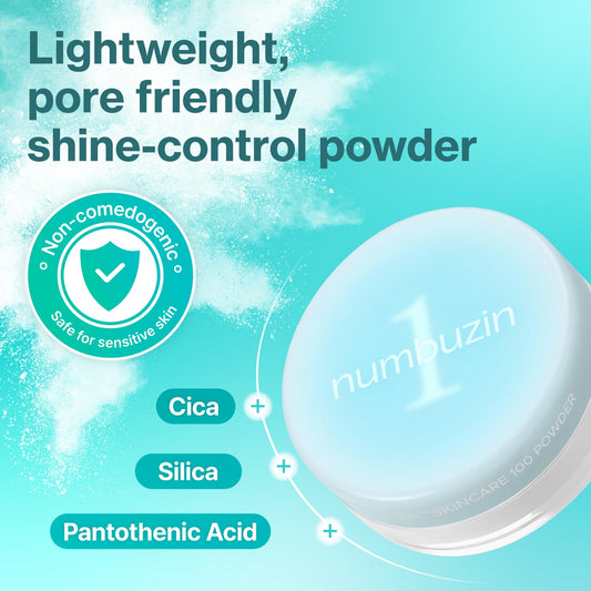 Polvo Numbuzin seguro para pieles sensibles y no comedogénico