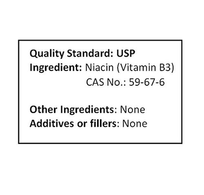 Polvo nuSci niacina vitamina b3 ácido nicotínico para uso alimentario