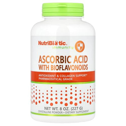 Polvo NutriBiotic ácido ascórbico con bioflavonoides 8 onzas