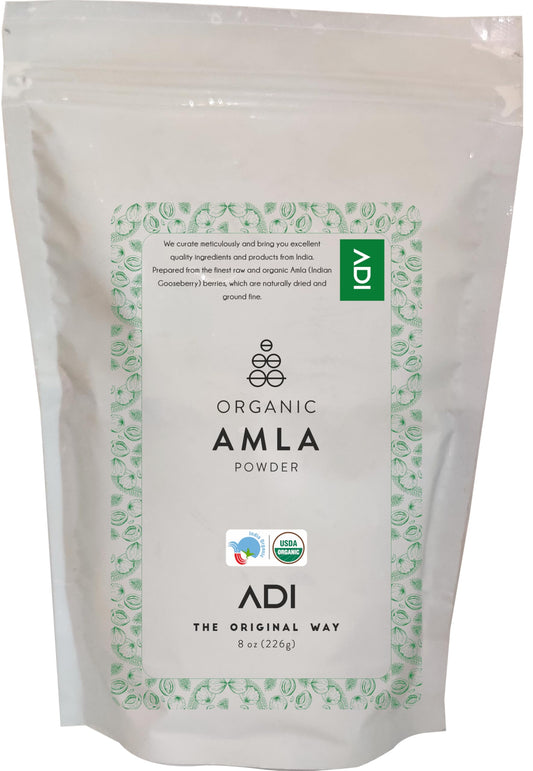 Polvo orgánico de Amla ADI paquete frontal