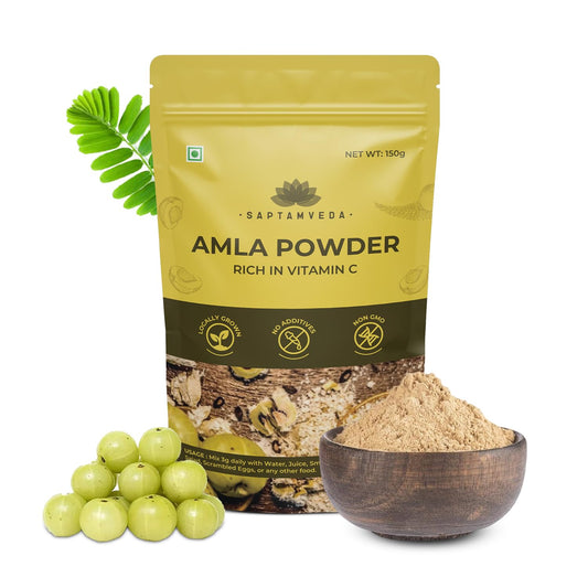 Polvo orgánico de amla SAPTAMVEDA 150 gramos