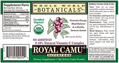 Polvo orgánico royal camu natural alta vitamina c