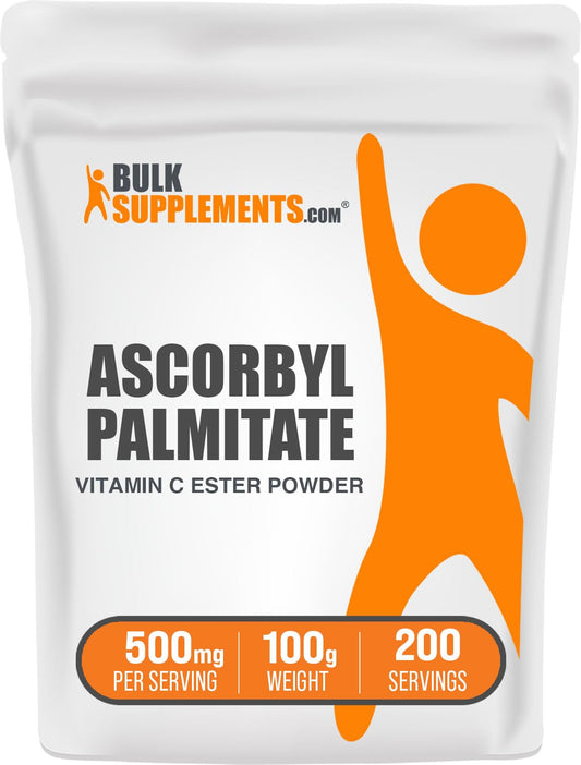 Polvo palmitato de ascorbilo 500mg BulkSupplements suplemento vitamina c