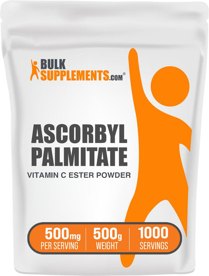 Polvo de palmitato de ascorbilo BulkSupplements 500mg