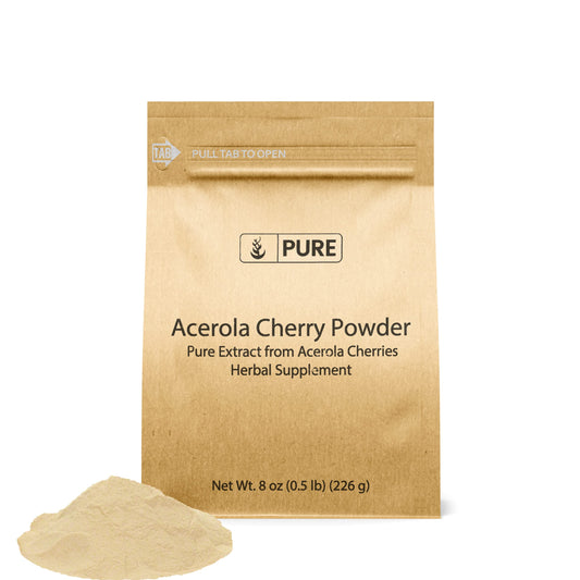 Polvo puro de acerola cereza 8 oz sin gluten supuetemento natural