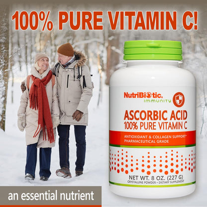 Polvo puro vitamina c NutriBiotic sin gluten