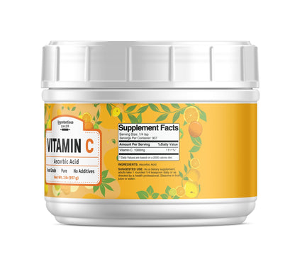 Polvo puro de vitamina C Unpretentious para uso culinario