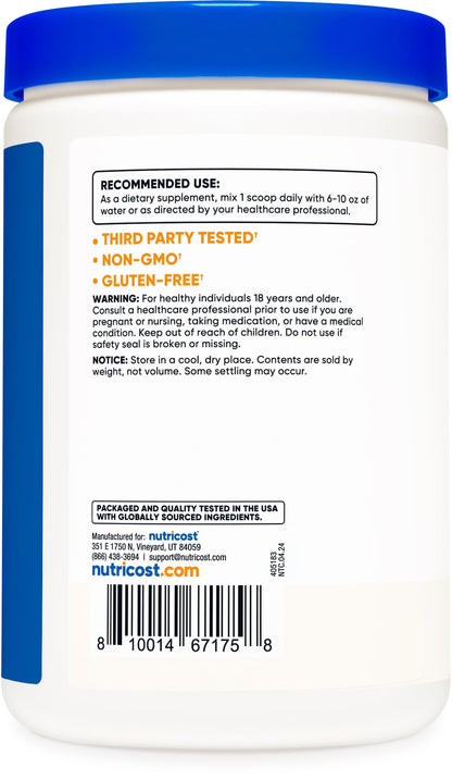 Polvo suplementario inositol sin gluten y no gmo