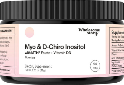 Polvo suplemento myo inositol con folato y vitamina D3