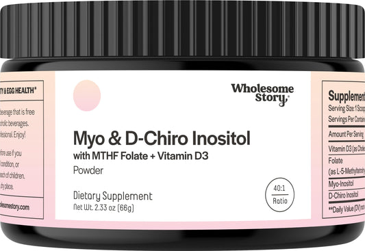 Polvo suplemento myo inositol con folato y vitamina D3