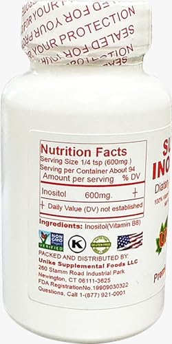 Polvo vegano Super Inositol para apoyo ovárico y hormonal