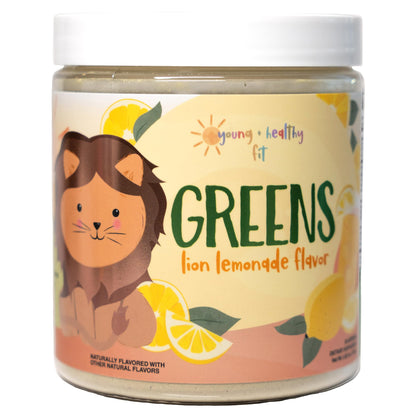 Empaque de polvo de verduras para niños Young + Healthy Fit sabor Lemonade