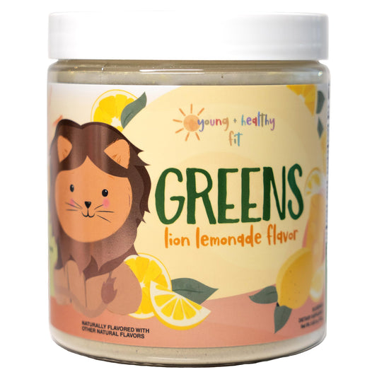 Empaque de polvo de verduras para niños Young + Healthy Fit sabor Lemonade