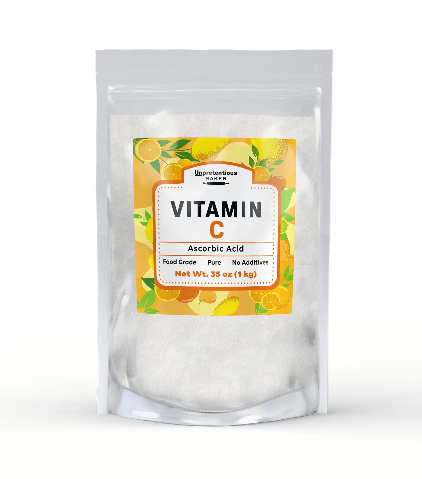 Polvo de vitamina c ácido ascórbico bolsa resellable 1 kg