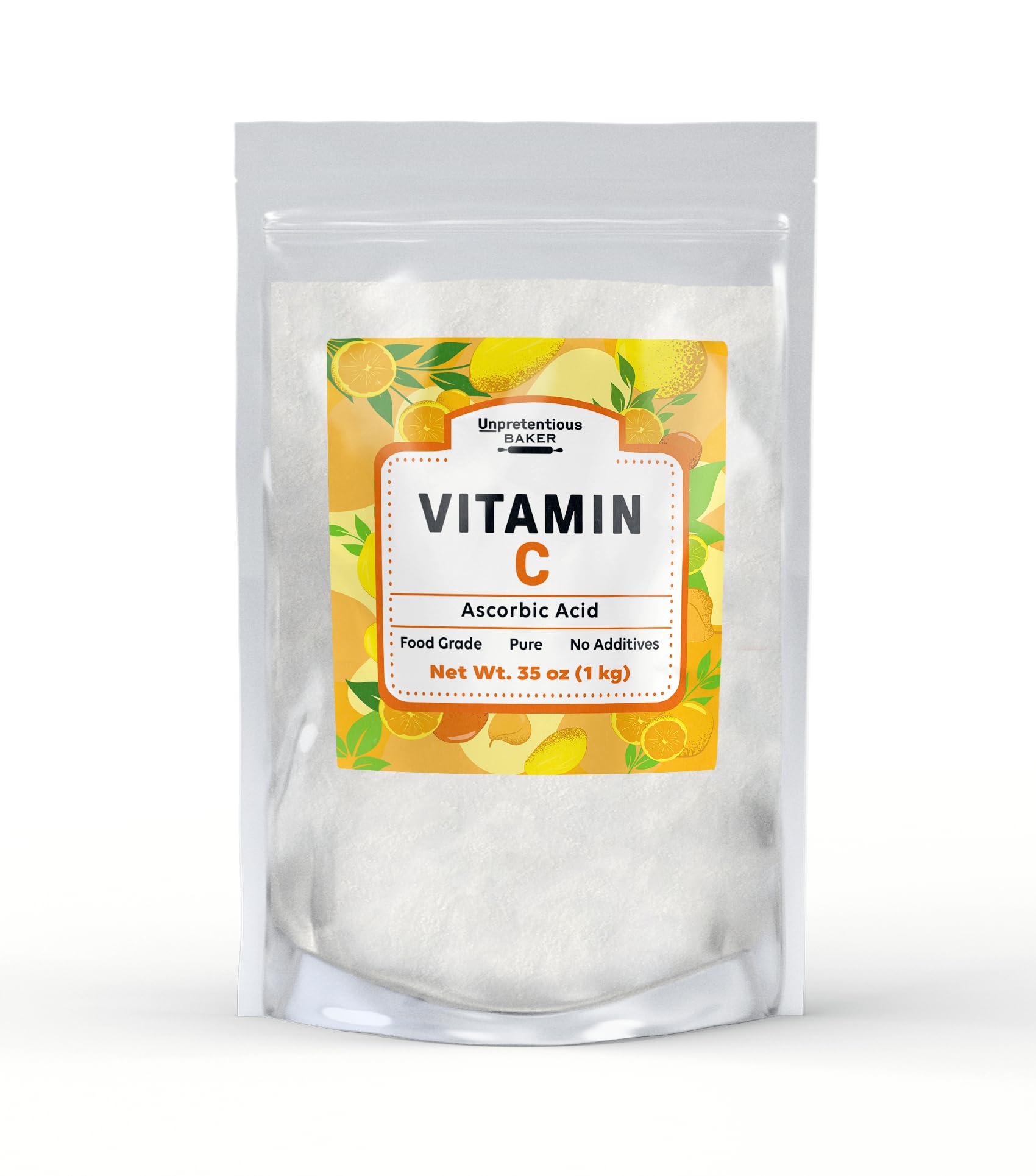 Polvo de vitamina c ácido ascórbico bolsa resellable 1 kg