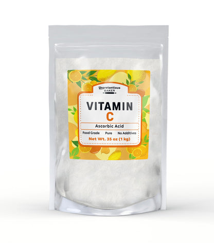 Polvo de vitamina c ácido ascórbico bolsa resellable 1 kg
