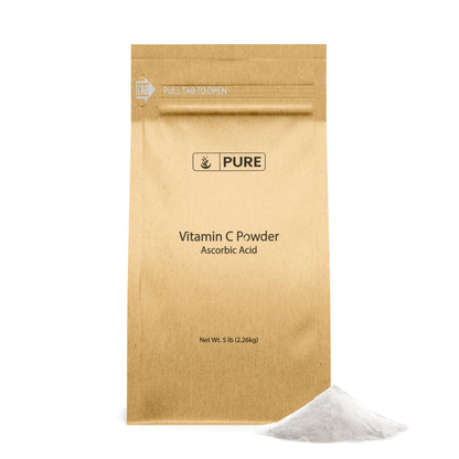 Polvo vitamina C ácido ascórbico puro PURE ORIGINAL 5 lb