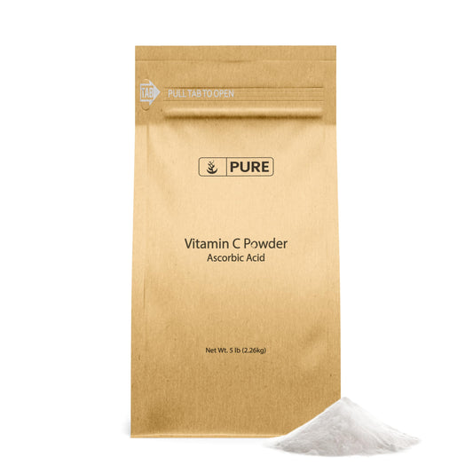 Polvo vitamina C ácido ascórbico puro PURE ORIGINAL 5 lb