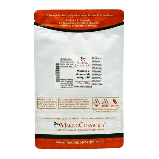 Polvo vitamina C ácido L-ascórbico puro MakingCosmetics 100g
