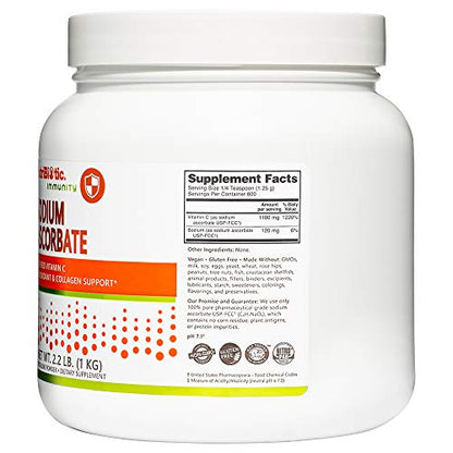 Polvo vitamina c buffered sin gluten y vegano NutriBiotic