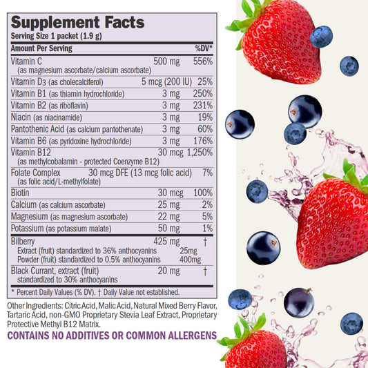 Polvo vitamina c Efficient C sabor bayas Andrew Lessman