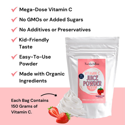 Polvo vitamina C sin aditivos ni rellenos 10.6 oz