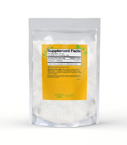 Polvo vitamina c unpretentious baker cristales 8 onzas