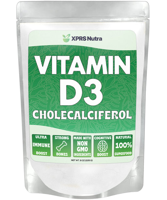 Polvo vitamina d3 XPRS Nutra paquete
