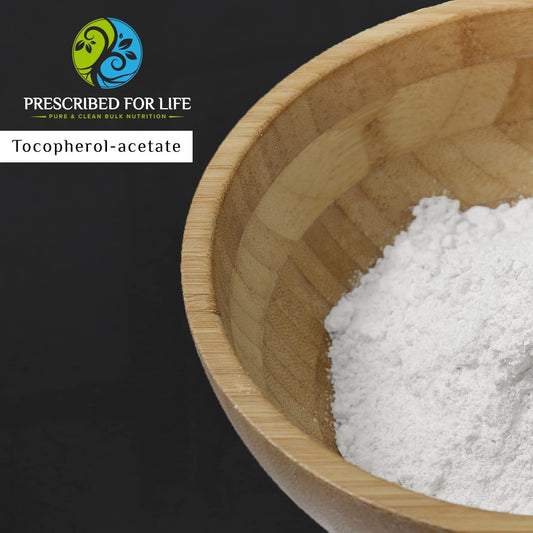 Polvo vitamina e antioxidante para salud bienestar