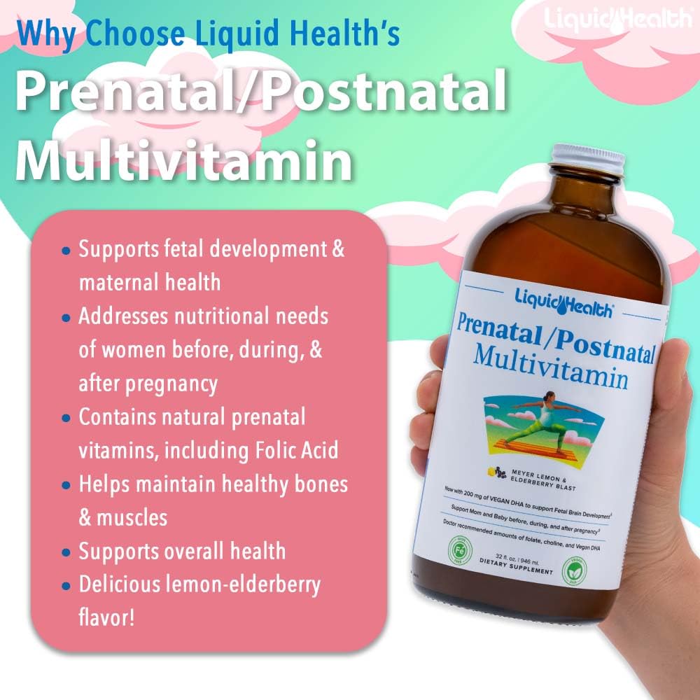 Por qué elegir multivitamínico prenatal Liquid Health