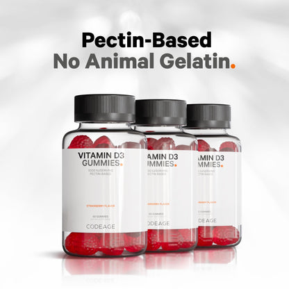 Porciones de gominolas vitamina d3 Codeage para 2 meses