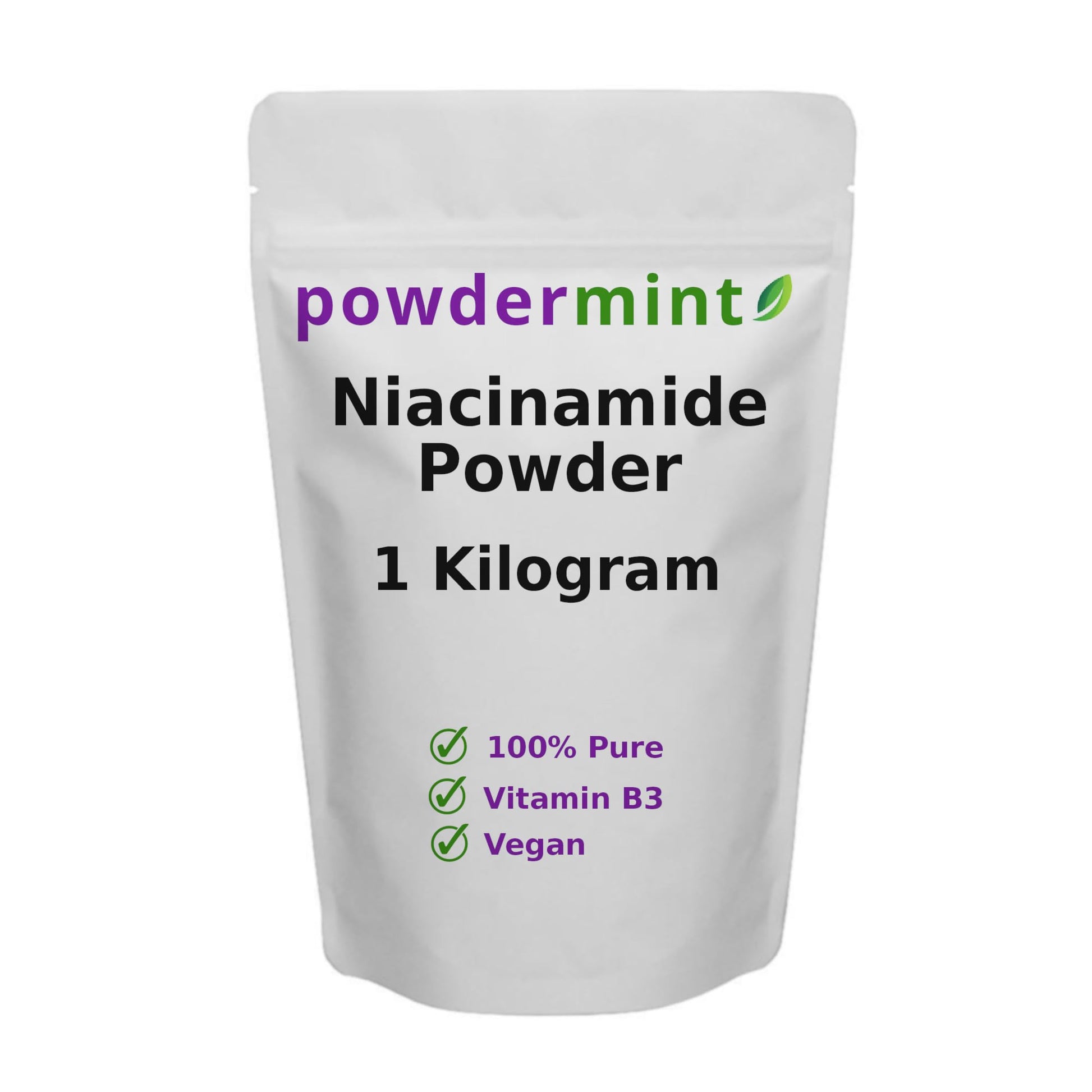 powdermint Niacinamida polvo suplemento vitamina b3 500 mg