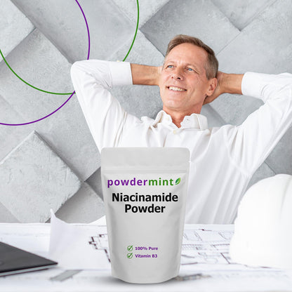 powdermint polvo niacinamida vitamina b3 etiqueta nutrimental