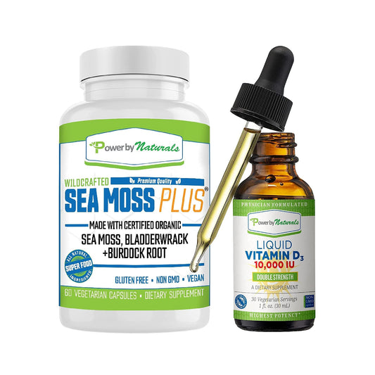 Suplemento Power By Naturals Sea Moss Plus orgánico cápsulas